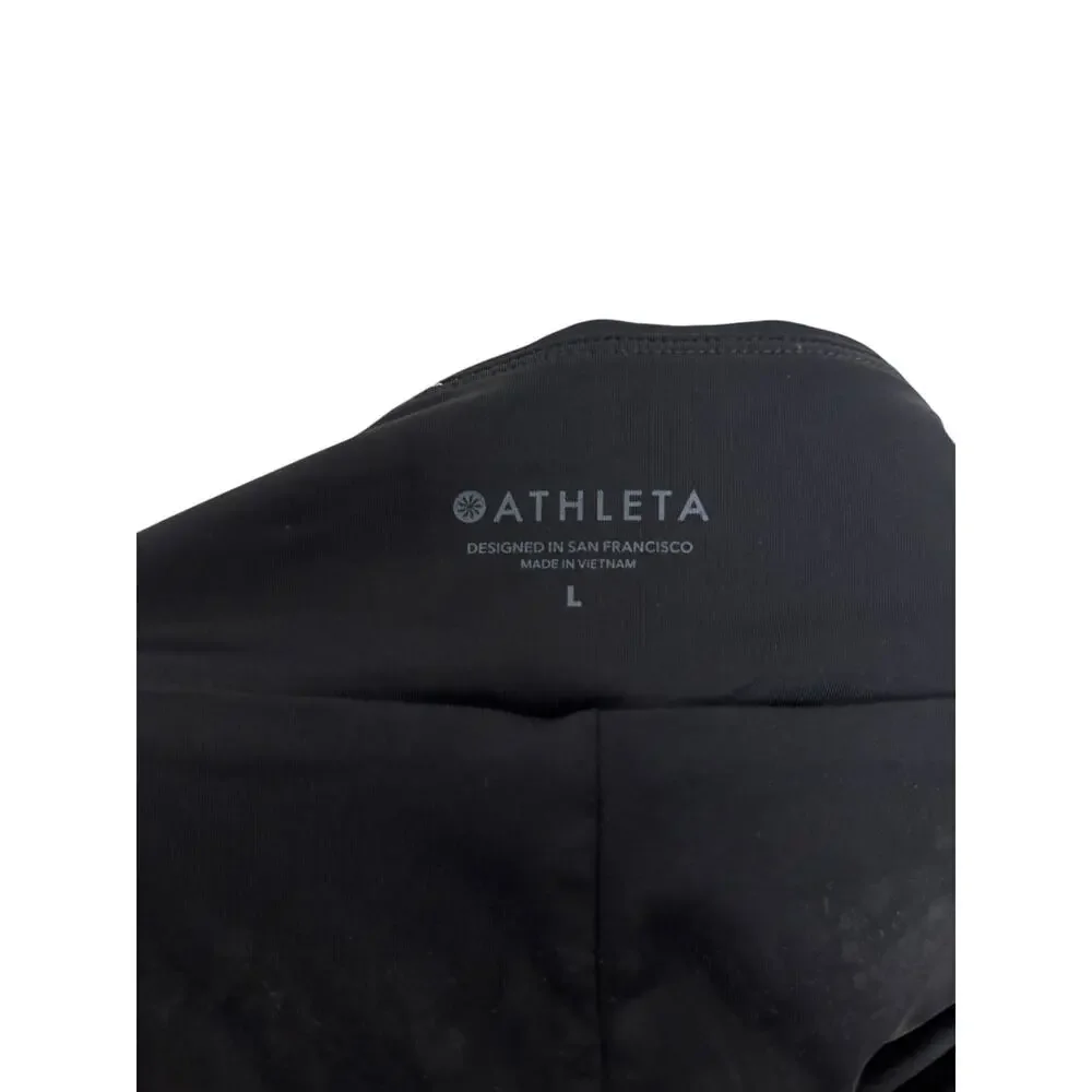 Athleta Offshore Paddle Short Womens Large Black High Rise Quick Drying